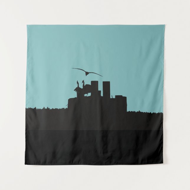 Tapete De Parede Photography backdrop Seagull and Great Blue Heron  (Frente)