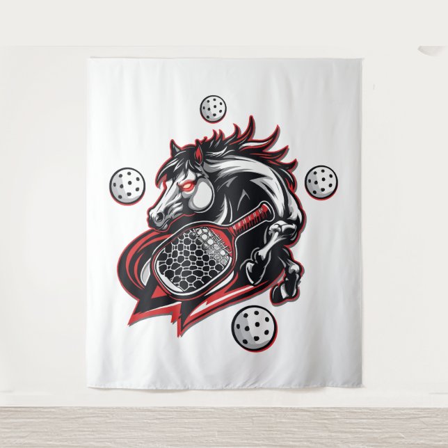 Tapete De Parede Pickleball Horse Lover (Frente)