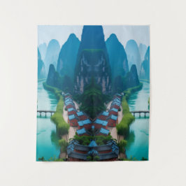 Tapete De Parede Picos Tranquilos e Águas Vencimentares - Paisagem 