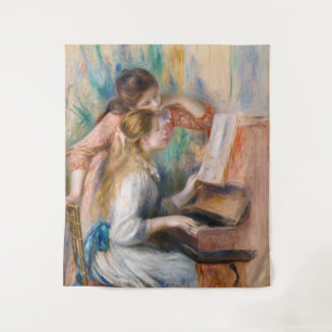 Tapete De Parede Pierre Auguste Renoir - Jovens Meninas no Piano