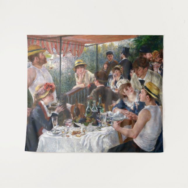Tapete De Parede Pierre-Auguste Renoir - Luncheon do Partido Barco (Frente (Horizontal))