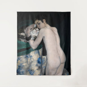 Tapete De Parede Pierre-Auguste Renoir - Menino com um Gato