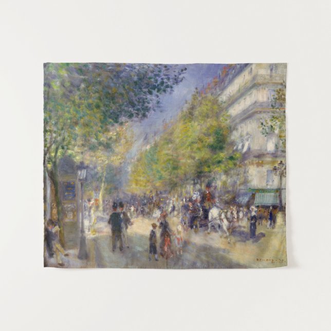 Tapete De Parede Pierre-Auguste Renoir - Paris, Grands Boulevards (Frente (Horizontal))