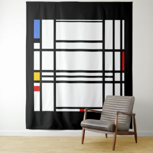 Tapete De Parede Piet Mondrian, Composição 10