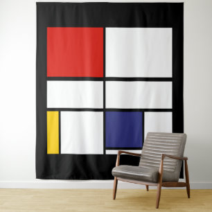 Tapete De Parede Piet Mondrian, Composição C