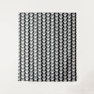 Tapete De Parede Pinças de cães, amante de os animais preto e branc