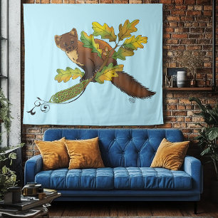 Tapete De Parede Pine Marten