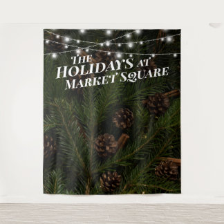 Tapete De Parede Pine Tree Branch Holiday Photo Backdrop