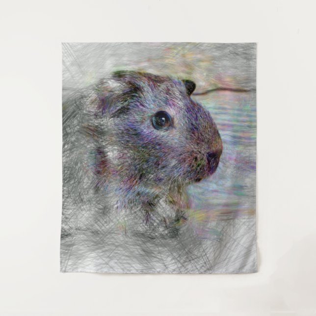 Tapete De Parede Pinheiro-de-animal artístico (Frente)
