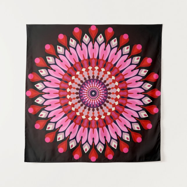 Tapete De Parede Pink Mandala (Frente)