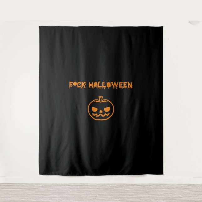 Tapete De Parede Pinto-de-abóbora anti-Halloween (Frente)