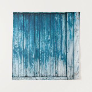 Tapete De Parede Pintor azul pálido, esmaecido, de madeira verde-cu