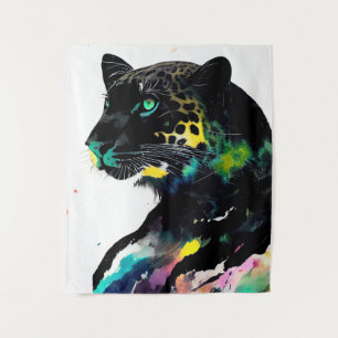 Tapete De Parede Pintor de Cores de Animais Selvagens de Leopard