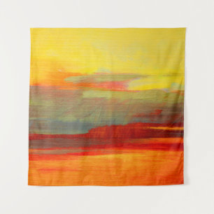Tapete De Parede pintura a óleo da paisagem abstrato em canvasink,
