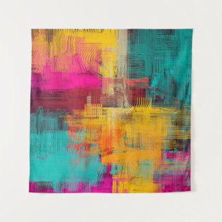 Tapete De Parede pintura a óleo de abstrato, fundo expressivo.