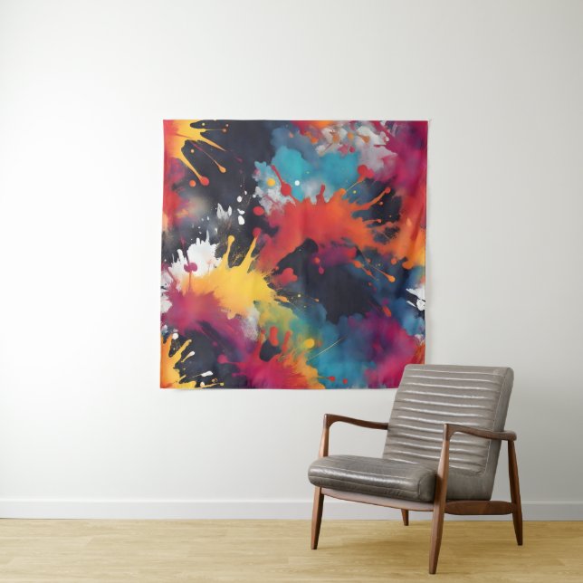 Tapete De Parede pintura abstrato (In Situ (Horizontal))