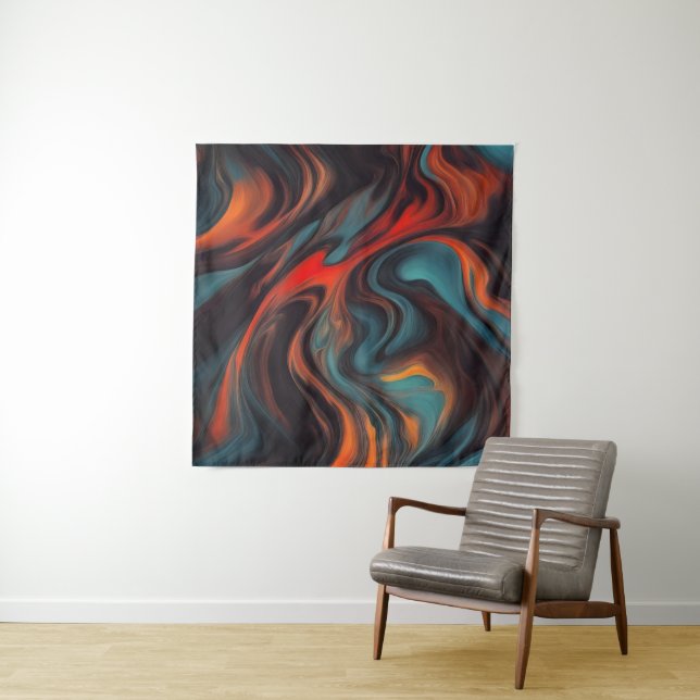 Tapete De Parede pintura abstrato (In Situ (Horizontal))