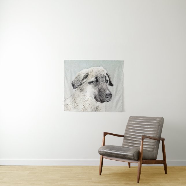 Tapete De Parede Pintura Anatoliana Shepherd - Arte Original para C (In Situ (Horizontal))