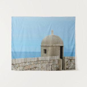 Tapete De Parede Pintura aquosa da parede da cidade de Dubrovnik