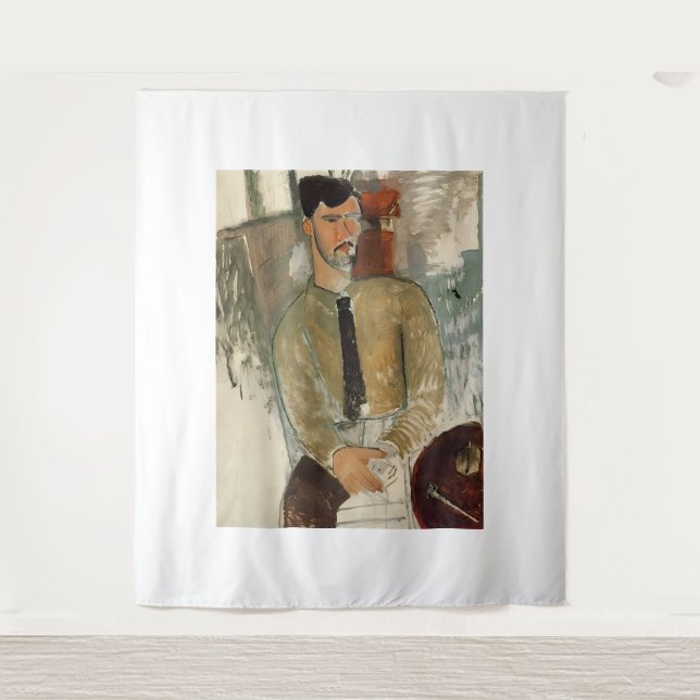 Tapete De Parede pintura artística de Amedeo Modigliani (Frente)