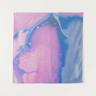 TAPETE DE PAREDE PINTURA AZUL E PASTEL