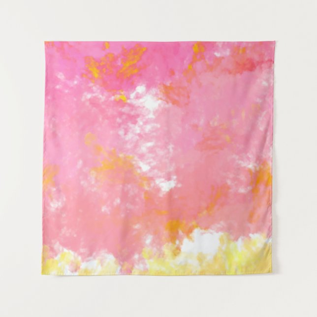 Tapete De Parede Pintura criativa de abstrato. Fundo com artista (Frente)