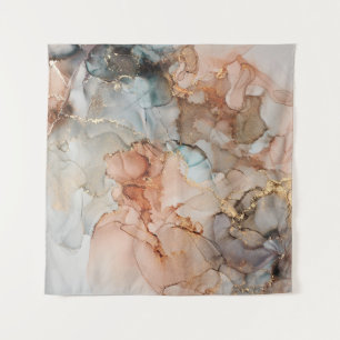 Tapete De Parede Pintura de abstrato fluido de luxo natural em alco