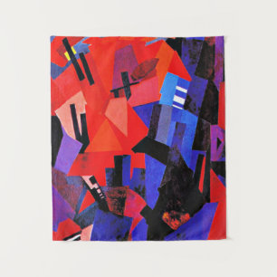 Tapete De Parede Pintura de Aleksandra Ekster, Composição Cityscape