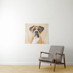Tapete De Parede Pintura De Cachorro Descortada Arte Animal Origina