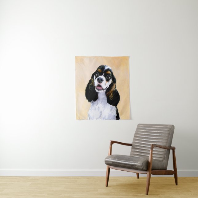 Tapete De Parede Pintura De Cocker Spaniel (Participante) - Arte De (In Situ)