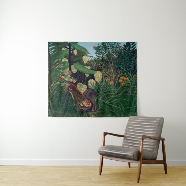 Tapete De Parede Pintura de Henri Rousseau 1908 (In Situ (Horizontal))