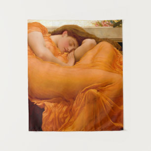 Tapete De Parede Pintura De Junho Flamejante Por Frederic Leighton