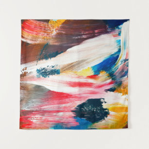 Tapete De Parede Pintura de óleo desenhada à mão. fundo de abstrato