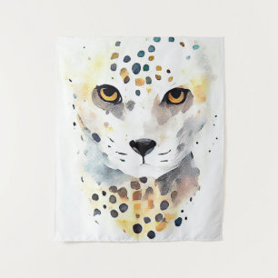 Tapete De Parede Pintura em Aquarela de Chita Selvagem Animal