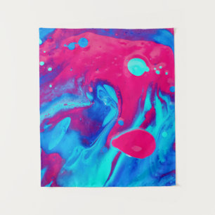 Tapete De Parede Pintura violeta e abstrato azul
