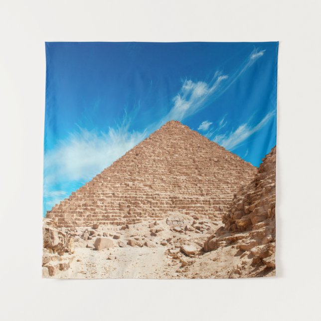 Tapete De Parede Pirâmides em giza antiga, antiguidades, arqueologi (Frente)