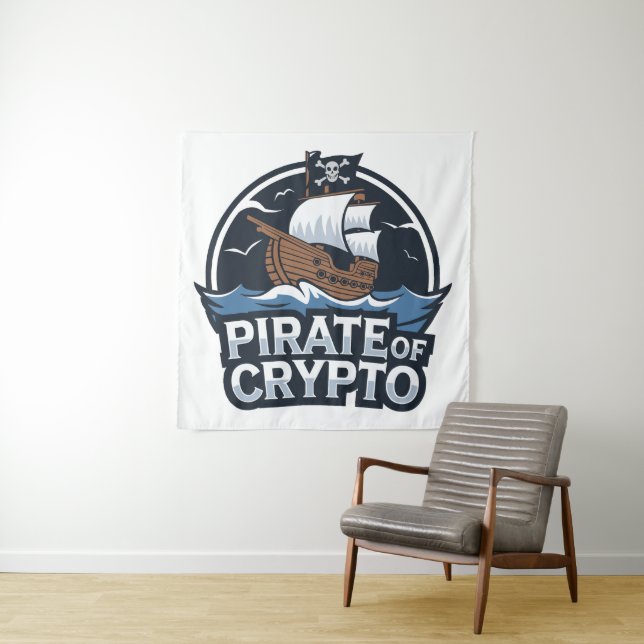 Tapete De Parede Pirata de Crypto (In Situ)