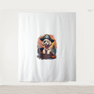 Tapete De Parede Pirate Poodle Plunder