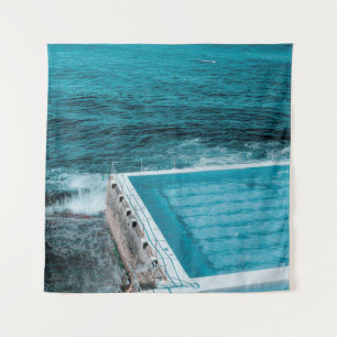 Tapete De Parede Piscina perto do mar