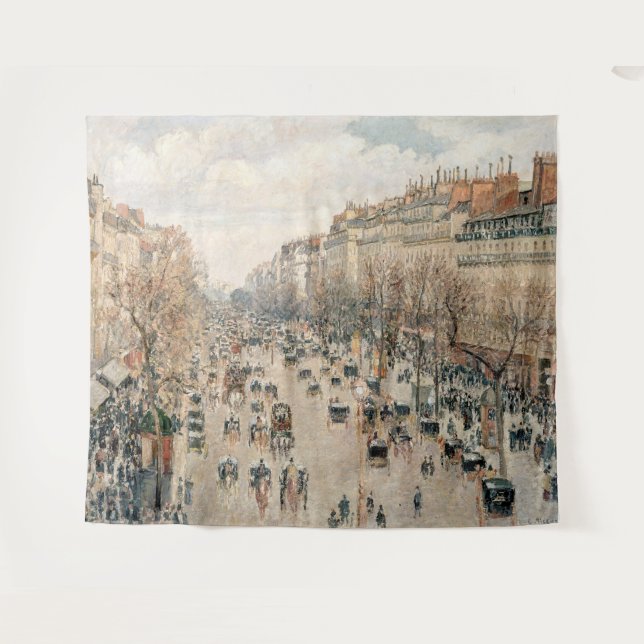 Tapete De Parede Pissarro - Boulevard Montmartre, Tarde Sun (Frente (Horizontal))