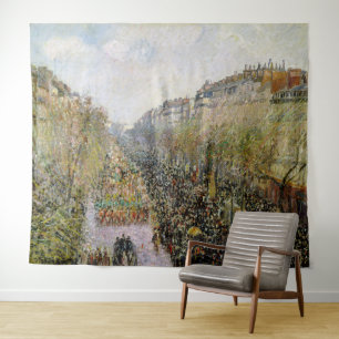 Tapete De Parede Pissarro - Boulevard Montmartre, Terça-feira de Ca