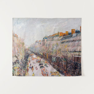 Tapete De Parede Pissarro - Montmartre, Terça-feira de Carnaval no