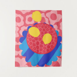 Tapete De Parede Placa de Flor de Limão