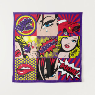 Tapete De Parede Placa de pop para ilustração, arte,pop,bela,cômica