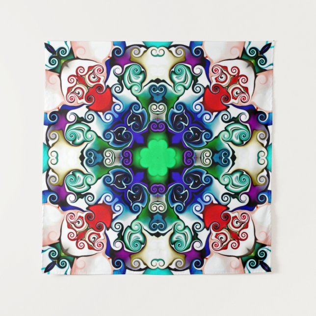 Tapete De Parede Placa gráfica do computador. Ilustração de um abst (Frente)