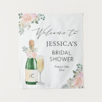 Placas de Boas-Vindas Petalas & Prosecco Champanhe