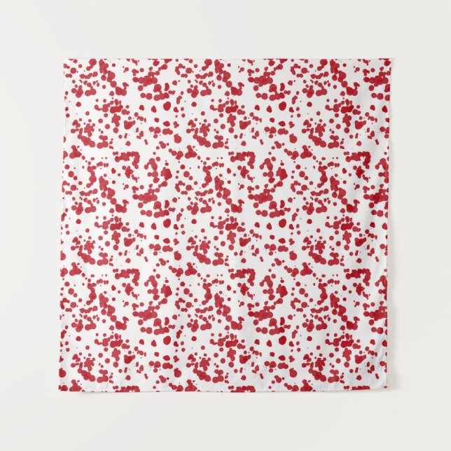 Tapete De Parede Placas de tinta vermelha (Frente)