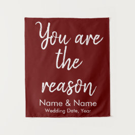 Tapete De Parede Plano de Casamento Personalizado para Recepção em 