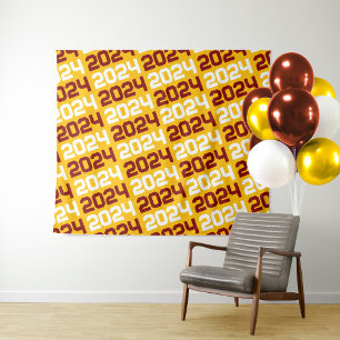 Tapete De Parede Plano de formação Dourado e Maroon