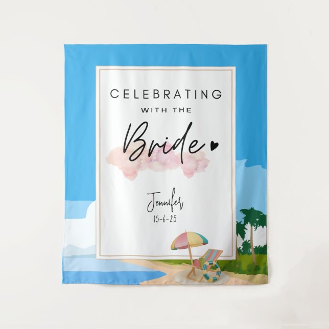 Tapete De Parede Plano de fundo da Bachelorette Beach para Festa He (Frente)